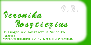 veronika noszticzius business card